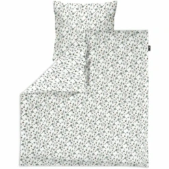 Alvi ® Biancheria Da Letto Petit Fleurs Verde/bianco 80 X 80 Cm
