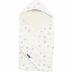 Alvi Coperta Avvolgente, Stelle Grigio Argento Esclusivo 80 X 80 Cm