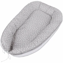 Babybay ® Babynest Grigio Perla Pois Bianchi