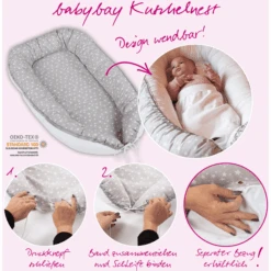 Babybay ® Babynest Grigio Perla Pois Bianchi 10 Babybay ® Babynest Grigio Perla Pois Bianchi -Negozio Di Mobili Per Camerette babybay babynest grigio perla pois bianchi a288059 3