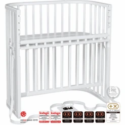 Babybay Boxspring Comfort Plus Lettino Co-sleeping Con Materasso In Cotone Classico Morbido. Bianco -Negozio Di Mobili Per Camerette babybay boxspring comfort plus lettino co sleeping con materasso in cotone classico morbido bianco a415133 4