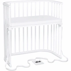 Babybay Boxspring Lettino Co-sleeping Con Materasso In Cotone Classico Morbido, Bianco