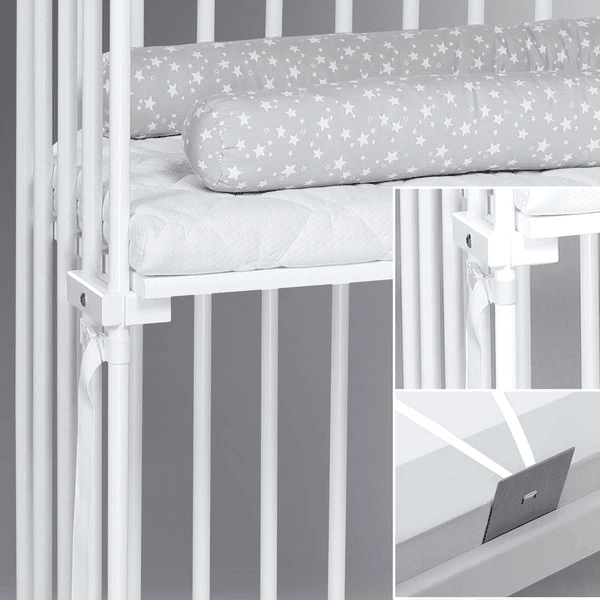 Babybay Boxspring Lettino Co-sleeping Con Materasso In Cotone Classico Morbido, Bianco 6 Babybay Boxspring Lettino Co-sleeping Con Materasso In Cotone Classico Morbido, Bianco - immagine 4