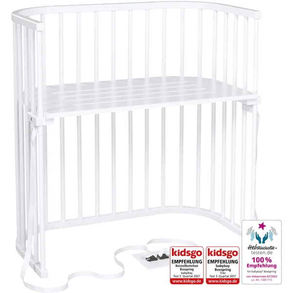 Babybay Boxspring Lettino Co-sleeping Con Materasso In Cotone Classico Morbido, Bianco 7 Babybay Boxspring Lettino Co-sleeping Con Materasso In Cotone Classico Morbido, Bianco - immagine 5