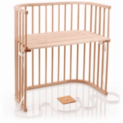 Babybay Lettino Co-sleeping Boxspring, Legno Naturale Non Trattato