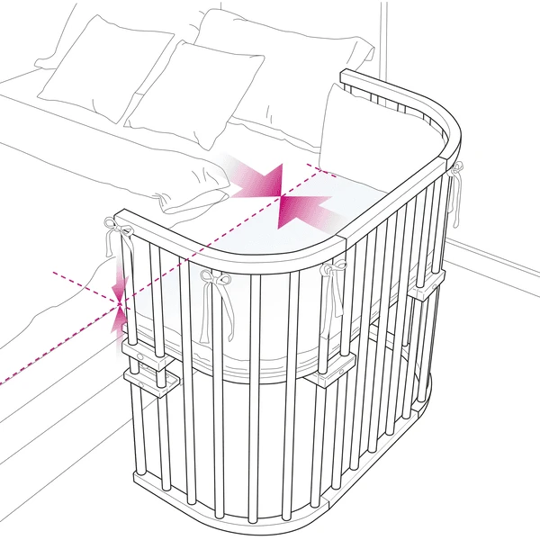 Babybay Lettino Co-sleeping Maxi Comfort Plus, Laccato Bianco 7 Babybay Lettino Co-sleeping Maxi Comfort Plus, Laccato Bianco - immagine 5