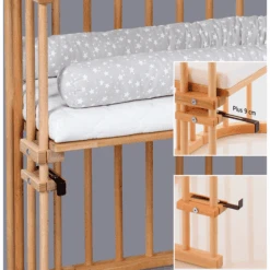 Babybay Lettino Co-sleeping Original Extra Traspirante - Legno Scuro -Negozio Di Mobili Per Camerette babybay lettino co sleeping original extra traspirante legno scuro a041089 3
