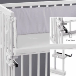 Babybay Midi Lettino Co-sleeping Con Materasso In Cotone Classico Morbido, Bianco -Negozio Di Mobili Per Camerette babybay midi lettino co sleeping con materasso in cotone classico morbido bianco a415126 3