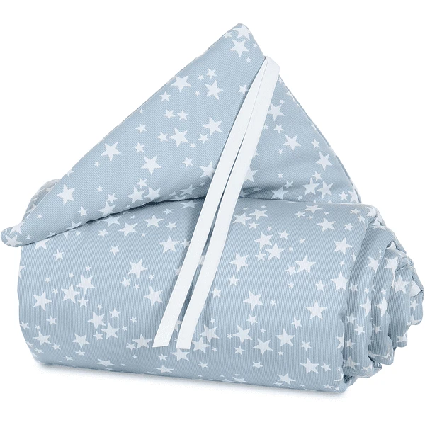 Babybay Paracolpi Per Lettino Co-sleeping Maxi Azzurro Con Stelle 3 Babybay Paracolpi Per Lettino Co-sleeping Maxi Azzurro Con Stelle
