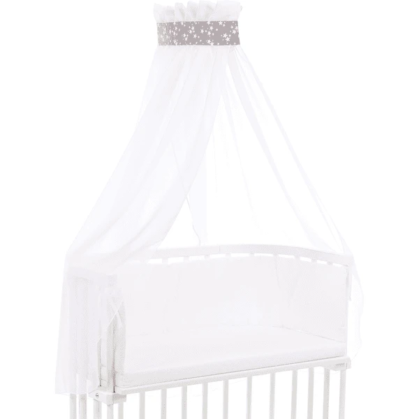 Babybay Velo Baldacchino Stella Tortora, Bianco 200 X 135 Cm 5 Babybay Velo Baldacchino Stella Tortora, Bianco 200 X 135 Cm - immagine 3