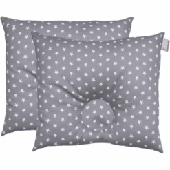 BabyDorm® Cuscino Preventivo EasyDorm Jonna Grigio Con Stelle Bianche