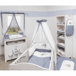 Be Be 's Collection Set Biancheria Da Letto 3 Pezzi, Gufi Blu -Negozio Di Mobili Per Camerette be be s collection set biancheria da letto 3 pezzi gufi blu a288470 3