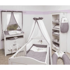 Be Be 's Collection Set Biancheria Lettino 3 Pezzi, Gufi Rosa -Negozio Di Mobili Per Camerette be be s collection set biancheria lettino 3 pezzi gufi rosa a288466 3