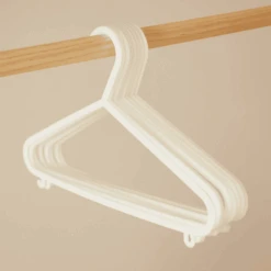 BIECO Appendini In Plastica 8 Pezzi Bianco Perlato -Negozio Di Mobili Per Camerette bieco appendini in plastica 8 pezzi bianco perlato a026847 4