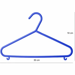 BIECO Appendini In Plastica 8 Pezzi Blu -Negozio Di Mobili Per Camerette bieco appendini in plastica 8 pezzi blu a050614 3