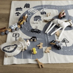 Bloom Ingville Tappeto MINI Dennis Grigio 150 X 100 Cm -Negozio Di Mobili Per Camerette bloom ingville tappeto mini dennis grigio 150 x 100 cm a381149 3