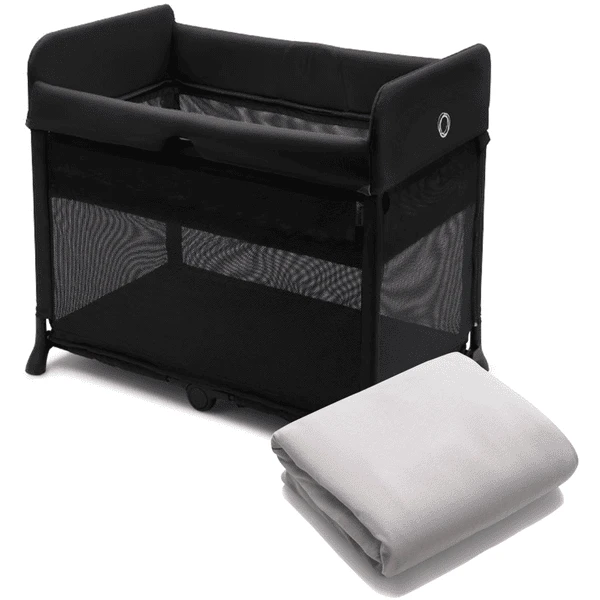 Bugaboo Lettino Da Viaggio Stardust Black Con Lenzuolo In Cotone Stardust Mineral White 3 Bugaboo Lettino Da Viaggio Stardust Black Con Lenzuolo In Cotone Stardust Mineral White