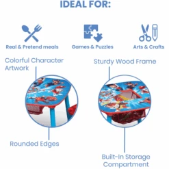 Delta Children Set Tavolo E Sedie Paw Patrol Storage -Negozio Di Mobili Per Camerette delta children set tavolo e sedie paw patrol storage a332483 2