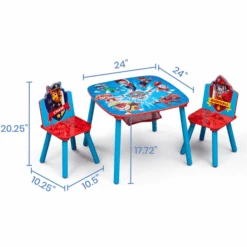 Delta Children Set Tavolo E Sedie Paw Patrol Storage