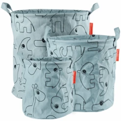 Done By Deer ™ Cesti Portaoggetti Contour 3 Pezzi, Blu