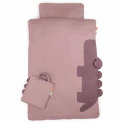 Done By Deer ™ Set Di Biancheria Da Letto Junior Sleepy 100 X 140 Cm Croco Pink -Negozio Di Mobili Per Camerette done by deer set di biancheria da letto junior sleepy 100 x 140 cm croco pink a394493 4