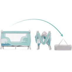 Fillikid Lettino Da Viaggio In Alluminio Mailand Orso Polare - Verde -Negozio Di Mobili Per Camerette fillikid lettino da viaggio in alluminio mailand orso polare verde a377034 2