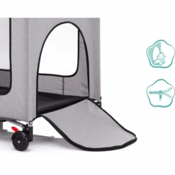 Fillikid Lettino Da Viaggio "Madrid", Grigio Melange -Negozio Di Mobili Per Camerette fillikid lettino da viaggio madrid grigio melange a291214 4