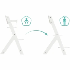 FILLIKID Seggiolone MAX Bianco -Negozio Di Mobili Per Camerette fillikid seggiolone max bianco a116369 3