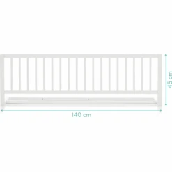 Fillikid Sponda Di Protezione Lilly 140 X 45 Cm, Bianco -Negozio Di Mobili Per Camerette fillikid sponda di protezione lilly 140 x 45 cm bianco a349518 4