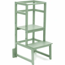 Fillikid Torre Di Apprendimento Montessoriana In Legno Massiccio, Verde