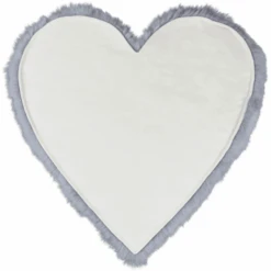 Heitmann Tappeto Da Gioco In Vello Di Agnello, Cuore/grigio -Negozio Di Mobili Per Camerette heitmann tappeto da gioco in vello di agnello cuore grigio a392692 1