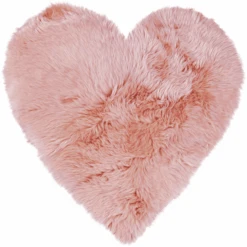 Heitmann Tappeto Da Gioco In Vello Di Agnello, Cuore/rosa -Negozio Di Mobili Per Camerette heitmann tappeto da gioco in vello di agnello cuore rosa a392693 1