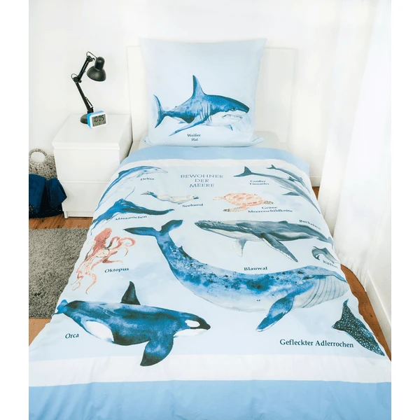 HERDING Biancheria Da Letto Abitanti Dei Mari 135 X 200 Cm 4 HERDING Biancheria Da Letto Abitanti Dei Mari 135 X 200 Cm - immagine 2