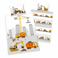 HERDING Biancheria Da Letto In Flanella Da Cantiere 100 X 135 Cm -Negozio Di Mobili Per Camerette herding biancheria da letto in flanella da cantiere 100 x 135 cm a297018 2