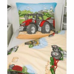 HERDING Biancheria Da Letto In Flanella Trattore 135 X 200 Cm -Negozio Di Mobili Per Camerette herding biancheria da letto in flanella trattore 135 x 200 cm a388599 2