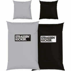 HERDING Biancheria Da Letto Street Kicker Grigio-nero 155 X 220 Cm