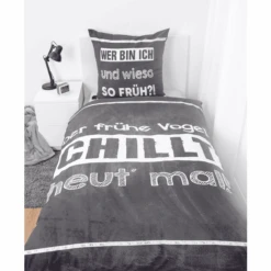 HERDING Detti Sulla Biancheria Da Letto "Chi è Mattiniero..." 135 X 200 Cm -Negozio Di Mobili Per Camerette herding detti sulla biancheria da letto chi e mattiniero 135 x 200 cm a360677 3