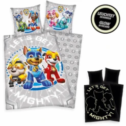 HERDING Pattuglia Per La Biancheria Da Letto PAW Patrol "Mighty Pups" 135 X 200c -Negozio Di Mobili Per Camerette herding pattuglia per la biancheria da letto paw patrol mighty pups 135 x 200c a303130 2