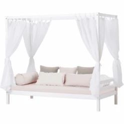 Hoppekids Letto A Baldacchino Basic 90 X 200 Cm Bianco -Negozio Di Mobili Per Camerette hoppekids letto a baldacchino basic 90 x 200 cm bianco a304898 1
