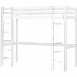 Hoppekids Letto A Soppalco Basic 90 X 200 Cm Bianco -Negozio Di Mobili Per Camerette hoppekids letto a soppalco basic 90 x 200 cm bianco a304924 3