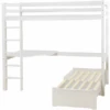 Hoppekids Letto A Soppalco Basic Mega Bianco Con Modulo Lounge E Scrivania Bianc -Negozio Di Mobili Per Camerette hoppekids letto a soppalco basic mega bianco con modulo lounge e scrivania bianc a304881