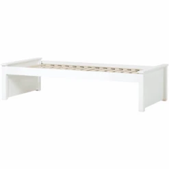 Hoppekids Maja Deluxe Sofa Bed 90 X 200 Cm Rete A Doghe Bianco 2 Estremità Del Letto Basso