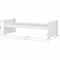 Hoppekids Maja Deluxe Sofa Bed 90 X 200 Cm Rete A Doghe Bianco 2 Estremità Del Letto Centrale -Negozio Di Mobili Per Camerette hoppekids maja deluxe sofa bed 90 x 200 cm rete a doghe bianco 2 estremita del letto centrale a304945 3