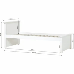 Hoppekids Maja Deluxe Sofa Bed 90 X 200 Cm Roll-Up Grille Bianco 1 Alto E 1 Basso Fine Letto -Negozio Di Mobili Per Camerette hoppekids maja deluxe sofa bed 90 x 200 cm roll up grille bianco 1 alto e 1 basso fine letto a304938 3