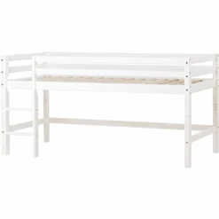 Hoppekids Mezzo Letto A Soppalco Basic Bianco 90 X 200 Cm