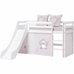 Hoppekids Mezzo Letto A Soppalco Basic Con Scivolo Bianco 70 X 160 Cm -Negozio Di Mobili Per Camerette hoppekids mezzo letto a soppalco basic con scivolo bianco 70 x 160 cm a305517 3