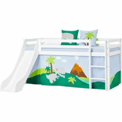 Hoppekids Mezzo Letto A Soppalco Basic Con Scivolo Bianco 90 X 200 Cm -Negozio Di Mobili Per Camerette hoppekids mezzo letto a soppalco basic con scivolo bianco 90 x 200 cm a305453 3