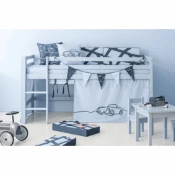 Hoppekids Mezzo Letto A Soppalco Basic Dream Blu 90 X 200 Cm -Negozio Di Mobili Per Camerette hoppekids mezzo letto a soppalco basic dream blu 90 x 200 cm a305440 4