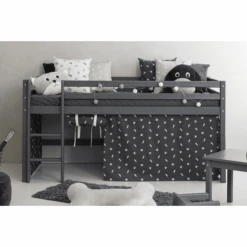 Hoppekids Mezzo Letto A Soppalco Basic Fumé Pearl 90 X 200 Cm -Negozio Di Mobili Per Camerette hoppekids mezzo letto a soppalco basic fume pearl 90 x 200 cm a305421 4