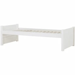 Hoppekids Noah Deluxe Sofa Bed 90 X 200 Cm Roll-Up Grille Bianco 2 Estremità Del Letto Centrale